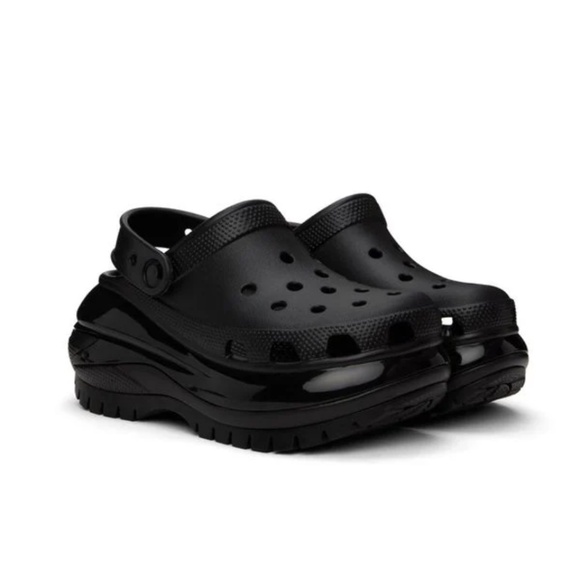 Crocs™ Women's Black Mega Crush Clog~NWT~Size W-9/M-7 - Picture 2 of 6